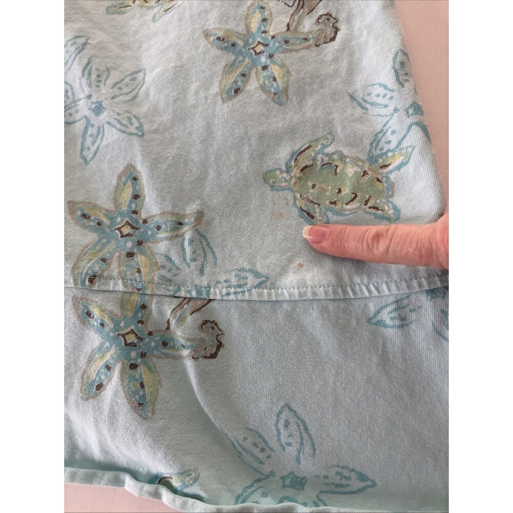 Fresh Produce Dress Size Small Blue Turtle Starfish Seahorse Beach Coverup *** - Picture 13 of 14
